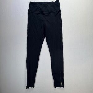 Fabletics Woman's‎ Black Zip Ankle Leggings Size Small